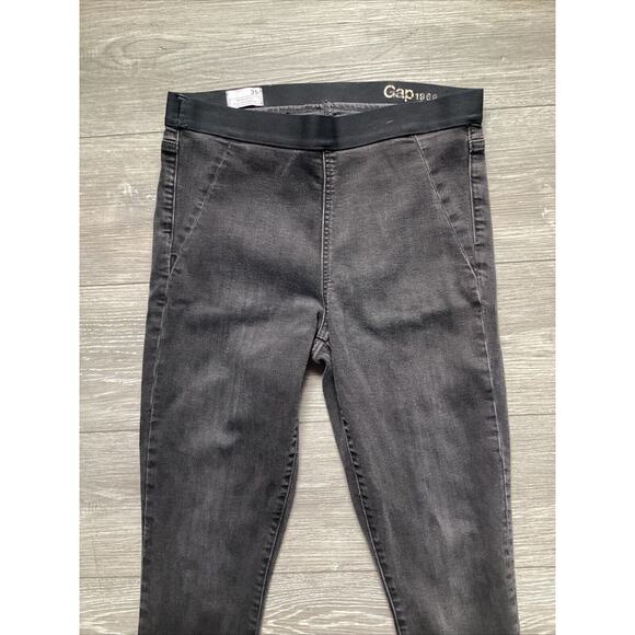GAP Pants Size 31r Dark Wash Resolution Pull-On Skinny Leggings Stretch Denim - Picture 2 of 10